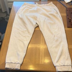 Adidas Cream Jogger Sweatpants heavy weight